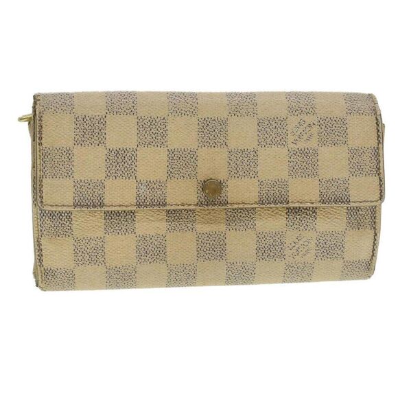LOUIS VUITTON Damier Azur Portefeuille Sarah Long Wallet - Picture 1 of 15